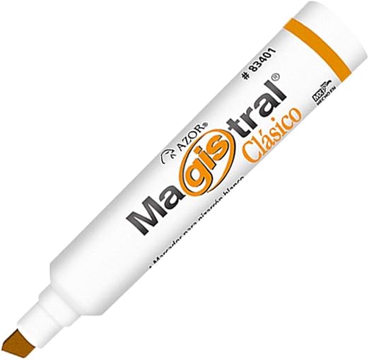 Marcador para Pizarron Magistral Naranja