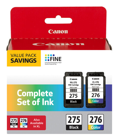 Tinta Canon Kit Con PG 275 Negro CL 276 Color 