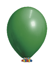 Globo #12 Verde Esmeralda Bolsa C/50     
