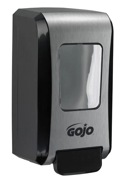 Despachador Jabonera Gojo Cromado/Negro FMX-20 2000mL Manual