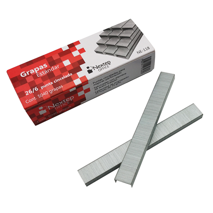 Grapa Estandar 26/6 Nextep NE-118 Hasta 25 Hojas con 5000