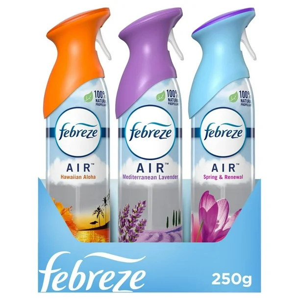 Aromatizante Febreze En Aerosol Aromas Surtido 250g C/3