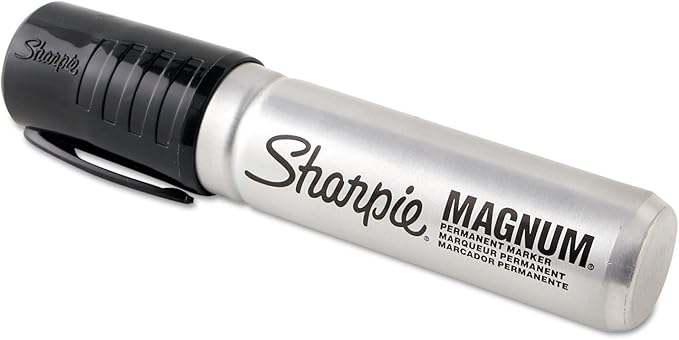 Marcador Permanente Sharpie Negro Magnum con 12