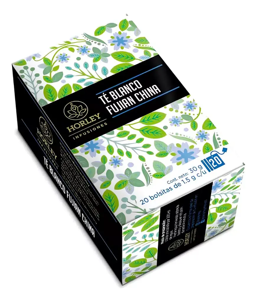 Té Blanco Fujian China 30 Gr. con 20 Sobres Horley