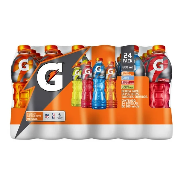 Bebida Hidratante 600 mL Sabores Surtidos C/24 Gatorade