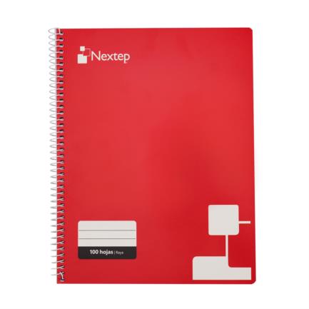 Cuaderno Espiral Profesional Raya con 100 Hojas Nextep