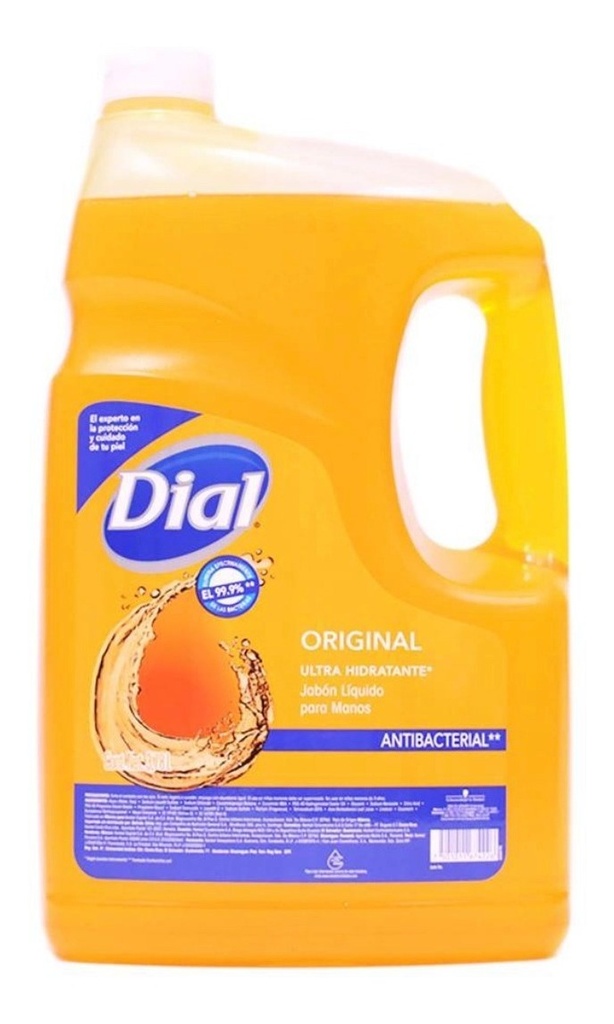 Jabon para Manos Antibacterial 3.785 L Original Dial
