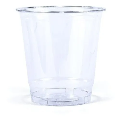 Vaso de Plastico Rigido Tipo Cristal 5 oz con 100 