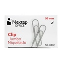 Clip Estandar Jumbo de Metal con 100 Nextep 