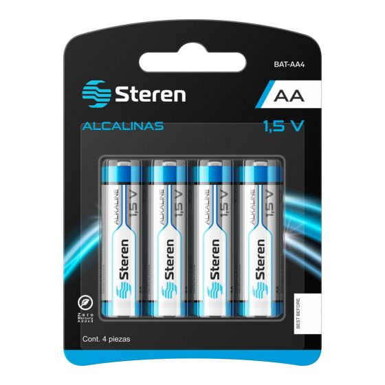 Bateria AA Steren con 4 piezas, blister