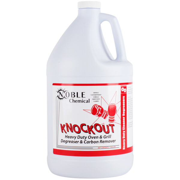 Noble Desengrasante y Removedor de Carbón Concentrado Líquido para Hornos y Parrillas de Uso Rudo Knockout 1 Gal.