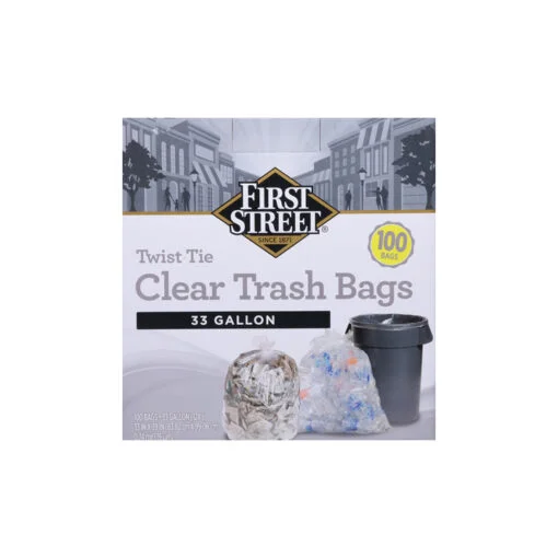 Bolsa para Basura Twist Tie de 33 galones First Street C/100