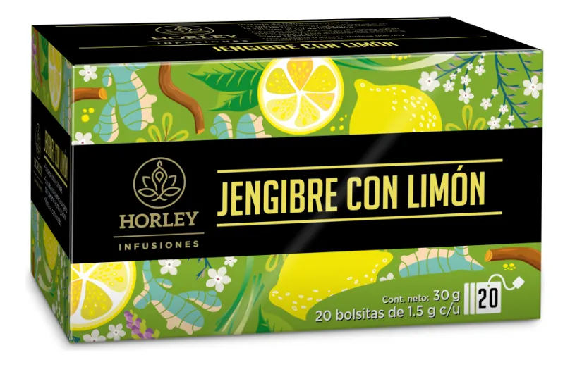 Té  Jengibre con Limon 30 Gr. Con 20 Sobres Horley 