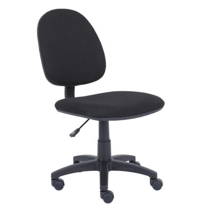 Silla Secretarial de Tela Nextep Respaldo Medio sin Descansabrazos Negro 