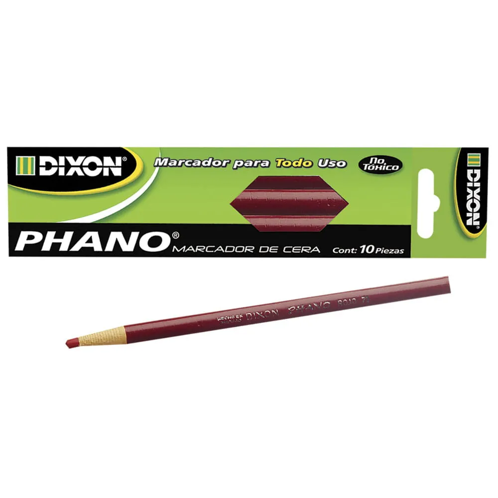Marcador de Cera China Dixon Phano Rojo