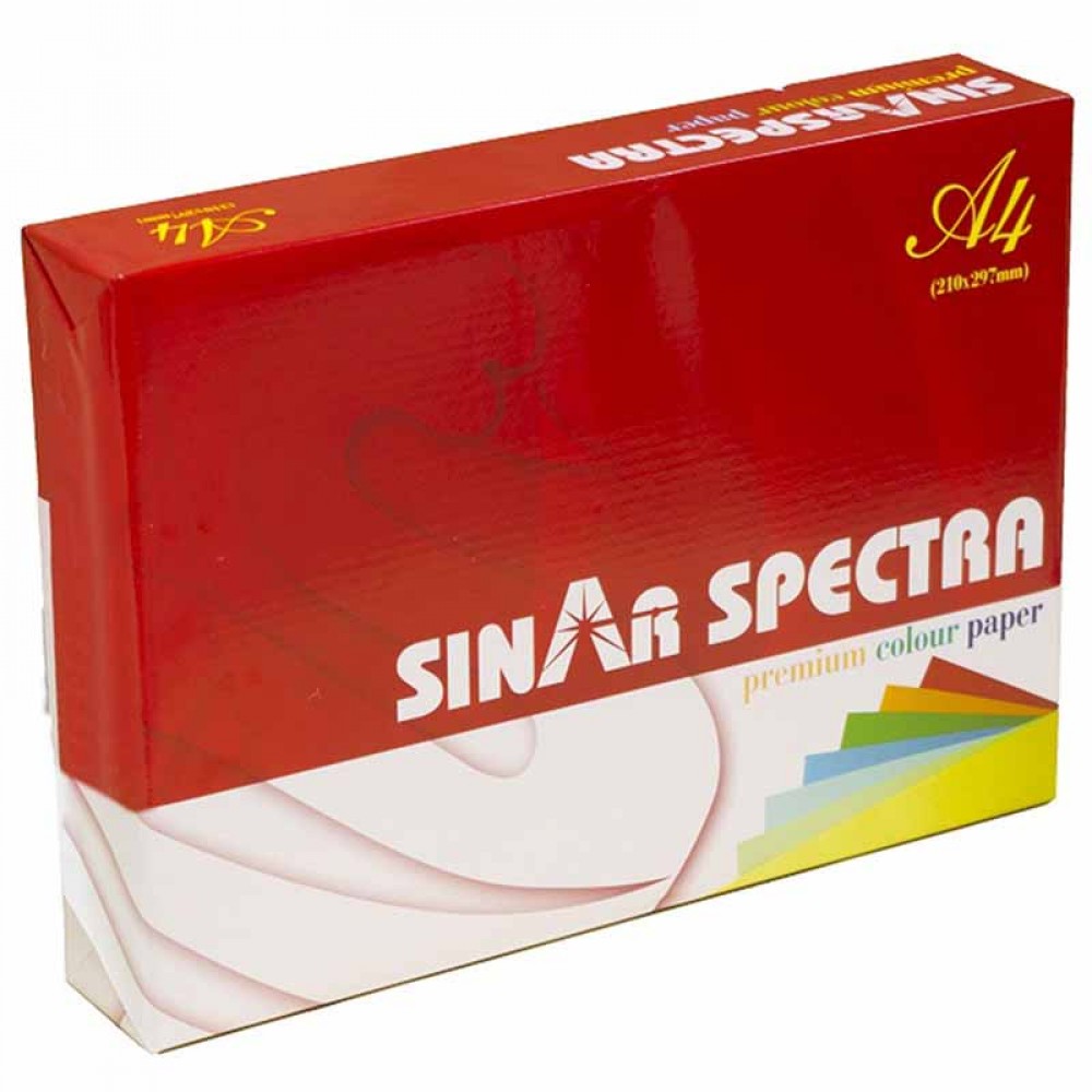 Papel Bond Tamaño Carta Naranja Sinar Spectra 8.5'' x 11"  75 g/m² 24 lb con 500 Hojas 