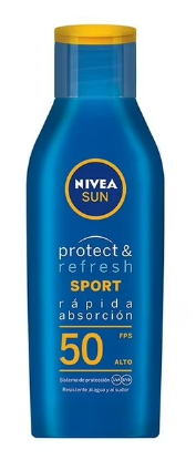 Protector solar corporal NIVEA resistente al agua y al sudor con fps 50 200 ml