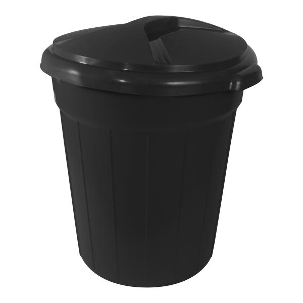 Bote de basura de polipropileno con tapa 85 l