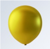 Globo #9 Metallic Dorado Bolsa C/50    