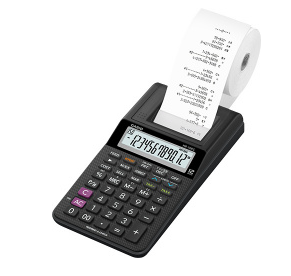 Casio Calculadora Sumadora con Impresora HR-10RC, 12 Dígitos, Alimentación AC/Batería