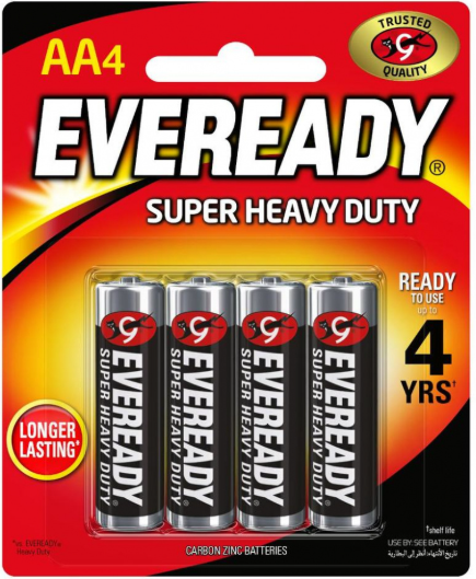 Bateria AA Eveready Extra Duracion c/4 pzas