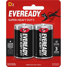 Bateria D Eveready Extra Duracion c/2 pzas