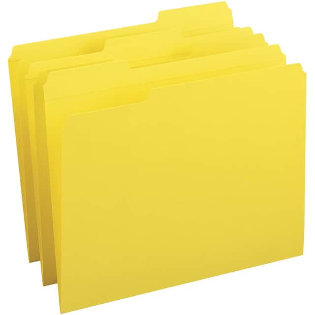 Folder Tamaño Carta Amarillo Business Source con 100 