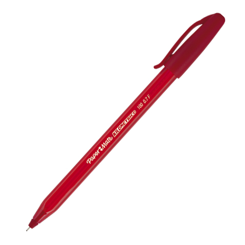 [13811] Pluma Papermate Kilometrico Punta Fina 0.7 mm Rojo
