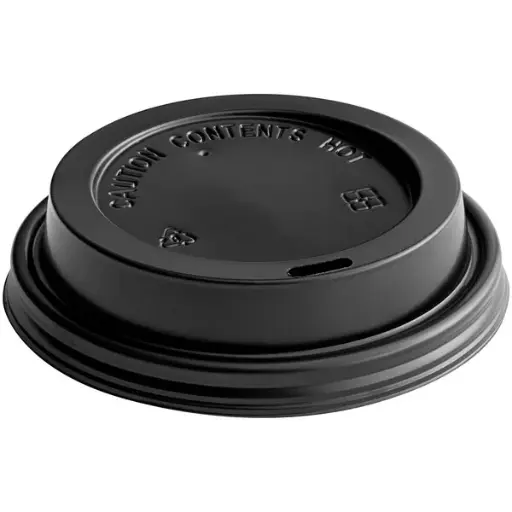 [50785] Tapa Para Vaso De Cafe 10-24 Oz Negra C/100 Choice