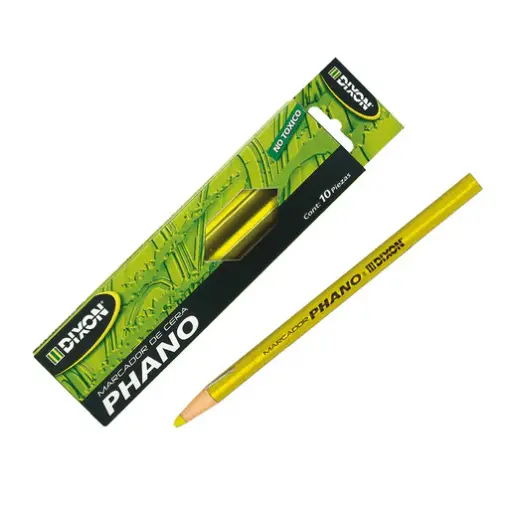 [11925] Marcador de Cera China Dixon Phano Amarillo