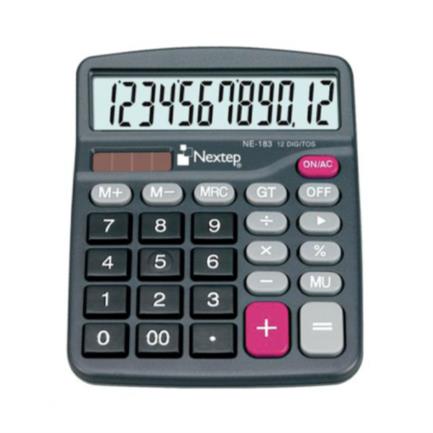 [35786] Calculadora 12 Digitos Semi Escritorio Nextep Solar/Bateria
