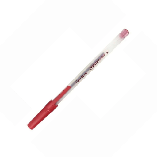 [13855] Pluma Papermate Kilometrico Punta Mediana 1.0 mm Rojo