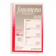 [12218] Cuaderno para Recados Telefonicos Autocopiante con 100