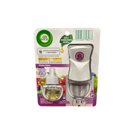 [40918] Aromatizante Air Wick de Pared Difusor Electrico y Repuesto Frutos Rojos