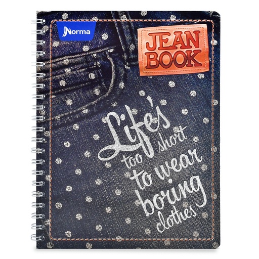 [11183] Cuaderno Espiral Profesional C7 Jean Book con 100 Hojas