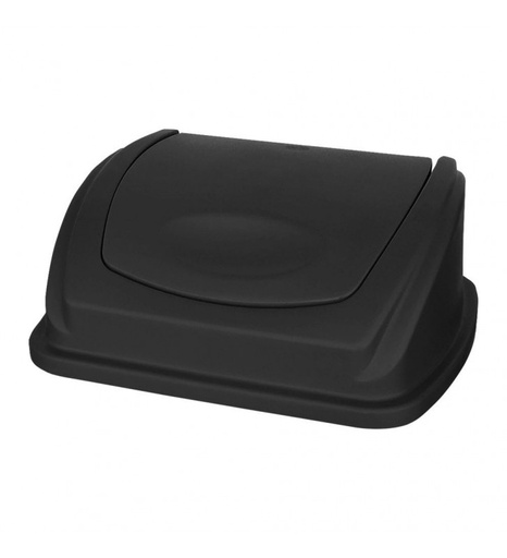 [48598] Tapa Balancin para Bote de Basura 13 Galones Rectangular Vaiven Negro