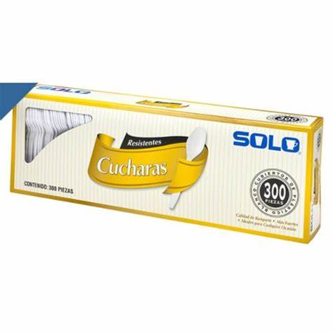 [50176] Cuchara De Plastico Mediana Cafetera Blanco C/300 Solo