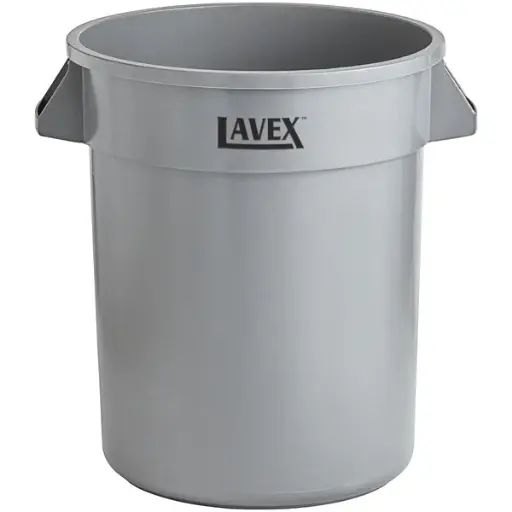 [48387] Bote de Basura 20 Galones Gris sin Tapa Lavex