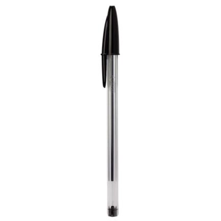 [11299] Pluma Bic Cristal Clasica Punta Mediana 1.0 mm Negro
