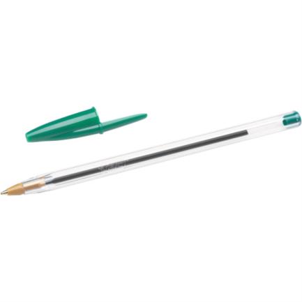 [11301] Pluma Bic Cristal Clasica Punta Mediana 1.0 mm Verde