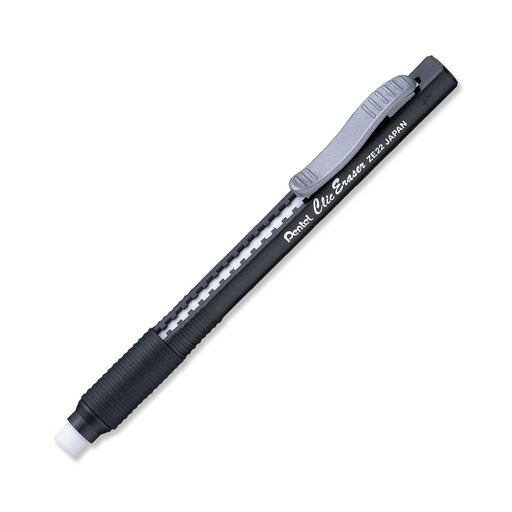 [11246] Portaborrador Tipo Lapiz Clic Eraser Pentel Negro