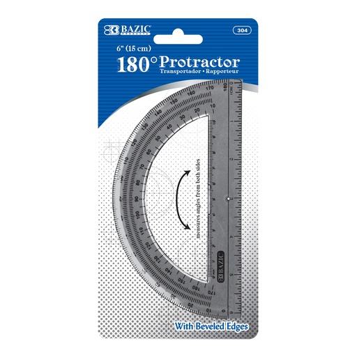 [12801] Transportador Plastico 6" Bazic