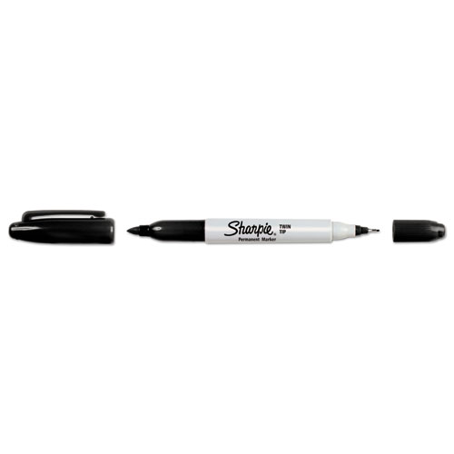 [10113] Marcador Permanente Sharpie Twin Tip Negro