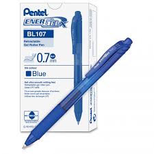 [11236] Pluma Pentel Energel Punta Fina 0.7 mm Retractil Azul