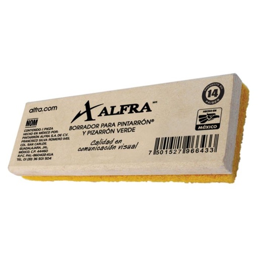 [10262] Borrador para Pizarron Alfra Blanco Economico 