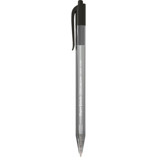 [13091] Pluma Papermate Kilometrico Punta Mediana 1.0 mm Retractil Negro