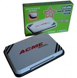 [10832] Cojin para Sello #1 Chico Metalico Tinta Negra Barrilito