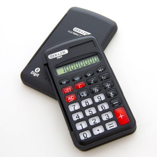 [30076] Calculadora 8 Digitos Bolsillo con Cubierta Bazic
