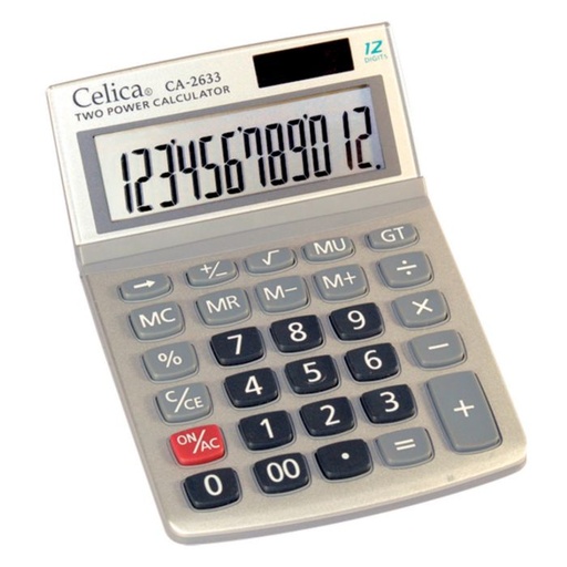 [30038] Calculadora 12 Digitos Escritorio Celica CA-2633 Solar/Bateria