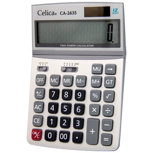 [30039] Calculadora 12 Digitos Escritorio Celica CA-2635 Solar/Bateria